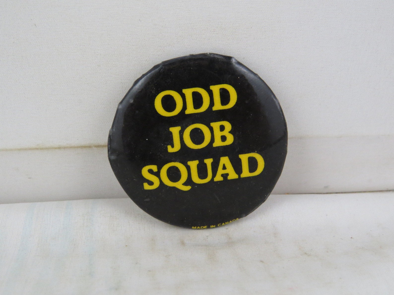 Vintage Novelty Pin Odd Job Squad Celluloid Pin Etsy
