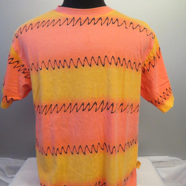 Vintage Surf Shirt - AFL ProBeach - Loud Neon Colours - Men's Small