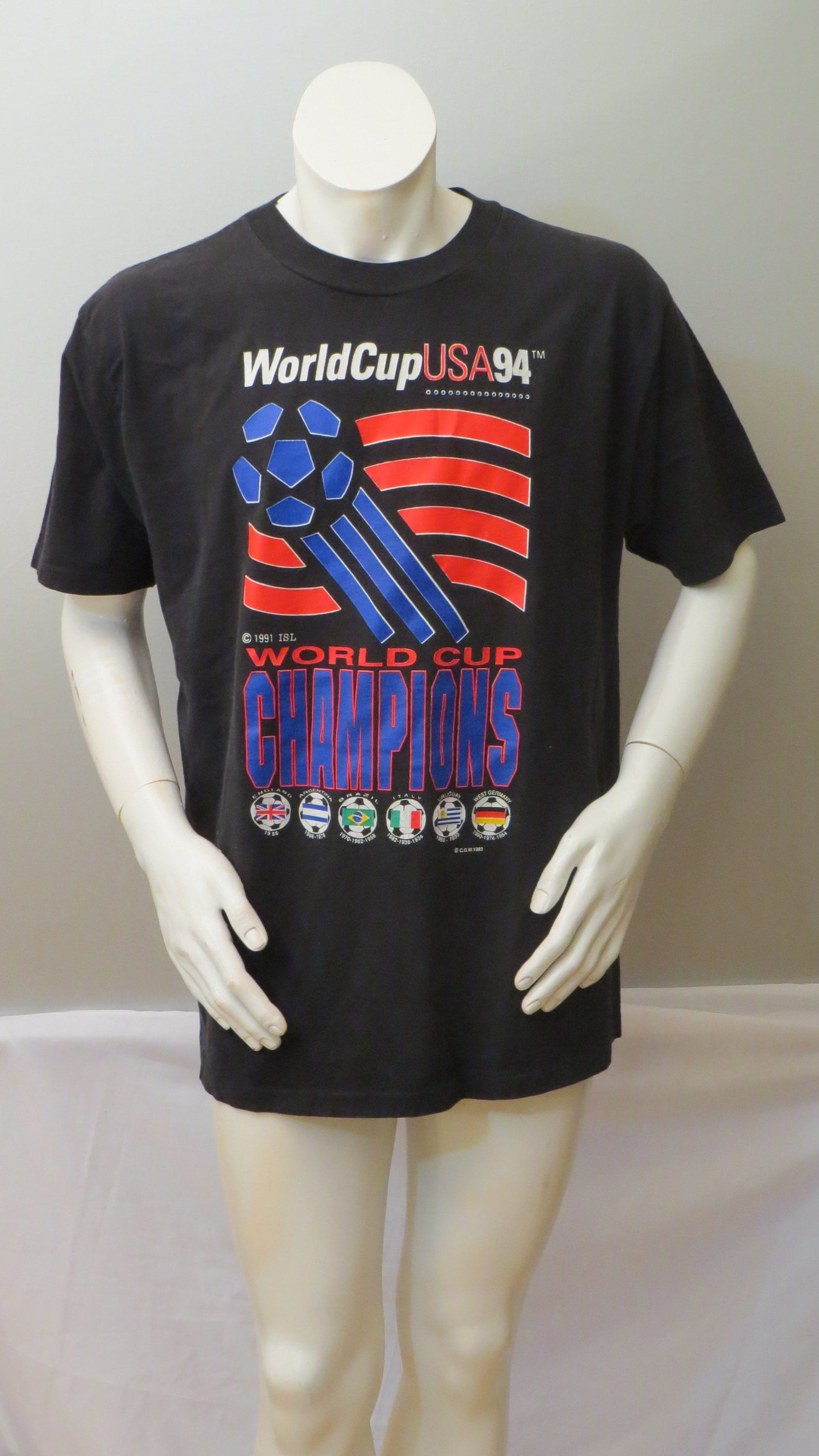 1994 monde Coupe chemise - Classic 94 American Flag monde tasse Logo - (homme) 1994 monde Coupe chemise - Classic 94 American Flag (homme) monde tasse Logo - (homme) Flag 410371