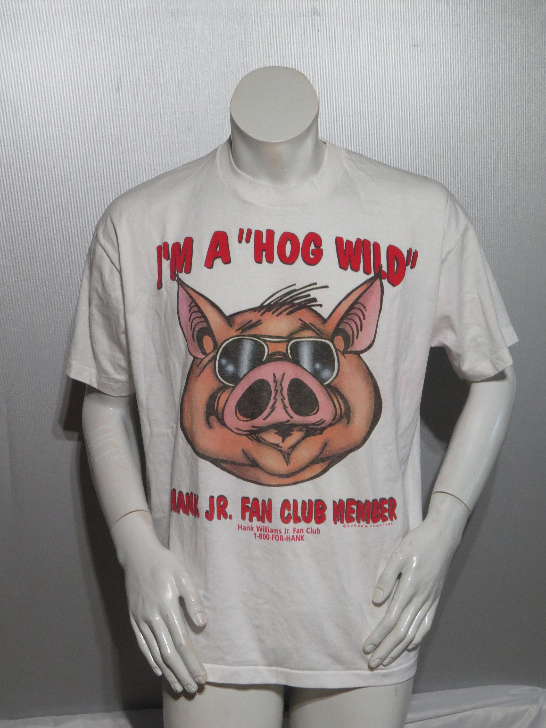 Music Shirt Hank Williams Jr Hog Logo 