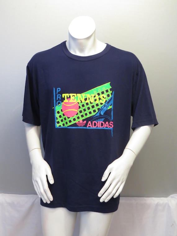 Vintage Graphic T-shirt Adidas Neon Pro Tennis Graphic | Etsy