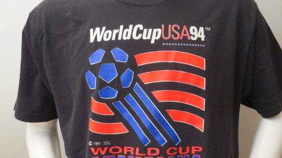 1994 monde Coupe chemise - Classic 94 American Flag (homme) monde tasse Logo - (homme) Flag 410371 1994 monde Coupe chemise - Classic 94 American Flag (homme) monde tasse Logo - (homme) Flag 410371