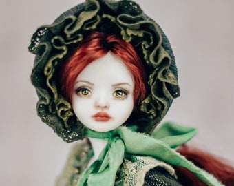 Porcelain BJD doll Louise, OOAK Art Doll, Author's doll, Porcelain bjd, Porcelain jointed doll, collectible doll