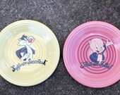 Rare Fiestaware Looney Tunes Dinner Plates