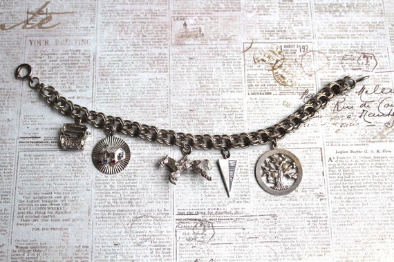 Vintage Sterling Silver Charm Bracelet - image 6