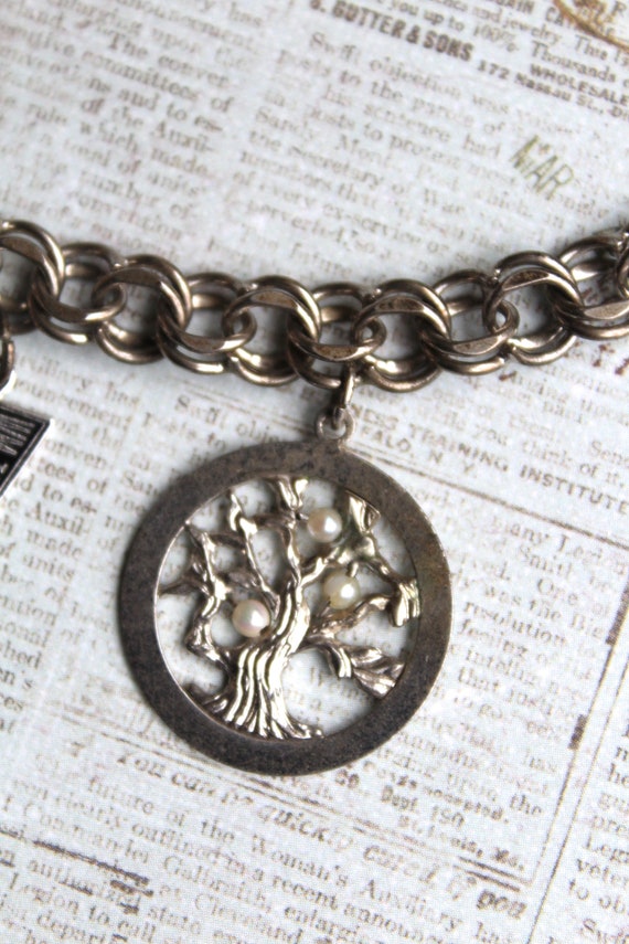 Vintage Sterling Silver Charm Bracelet - image 2