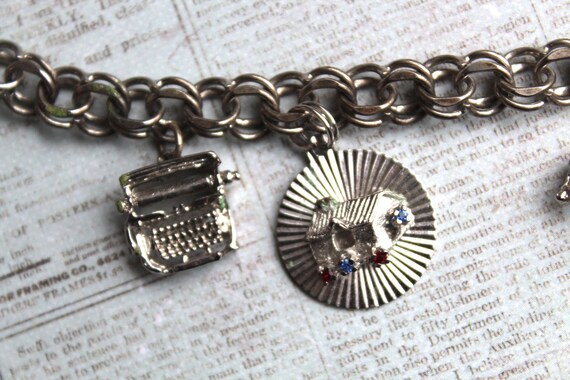 Vintage Sterling Silver Charm Bracelet - image 5
