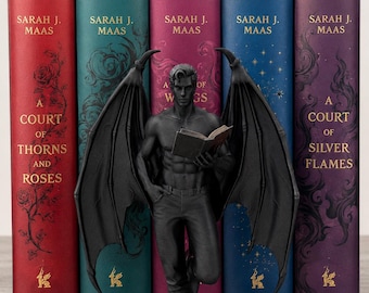 ACOTAR - Statuetta del lettore alato dell'Alto Signore delle Fate - Inserto per libreria fantasy