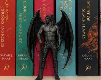 Figura de Cassian Fae Lector Alado de ACOTAR – Inserto para estantería de libros de fantasía