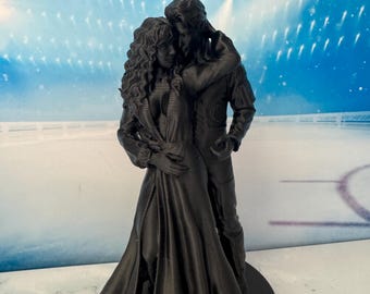 Statuetta di giocatore di hockey stampata in 3D: decorazione per studenti fuori dal campus (12,7 cm)