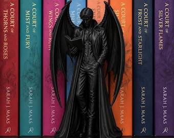 ACOTAR Azriel Fae Winged Reader Figurine – Fantasy Bookshelf Insert