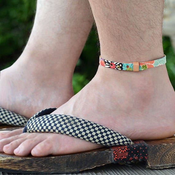 fabric ankle bracelet