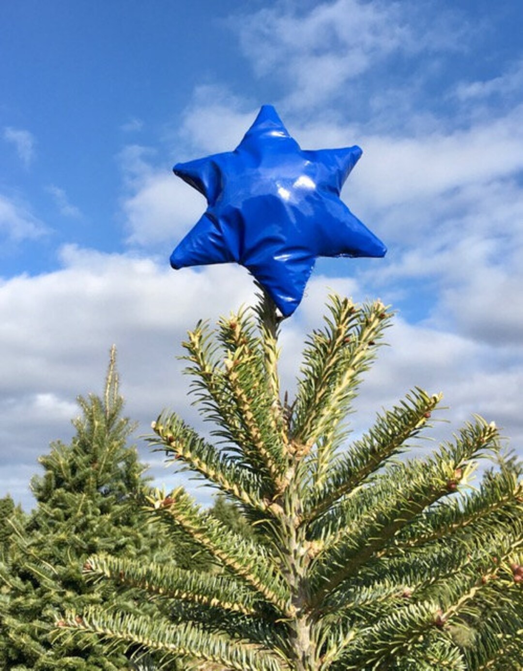 Tree Topper Blue Hanukkah Tree Topper Star of David Tree Etsy