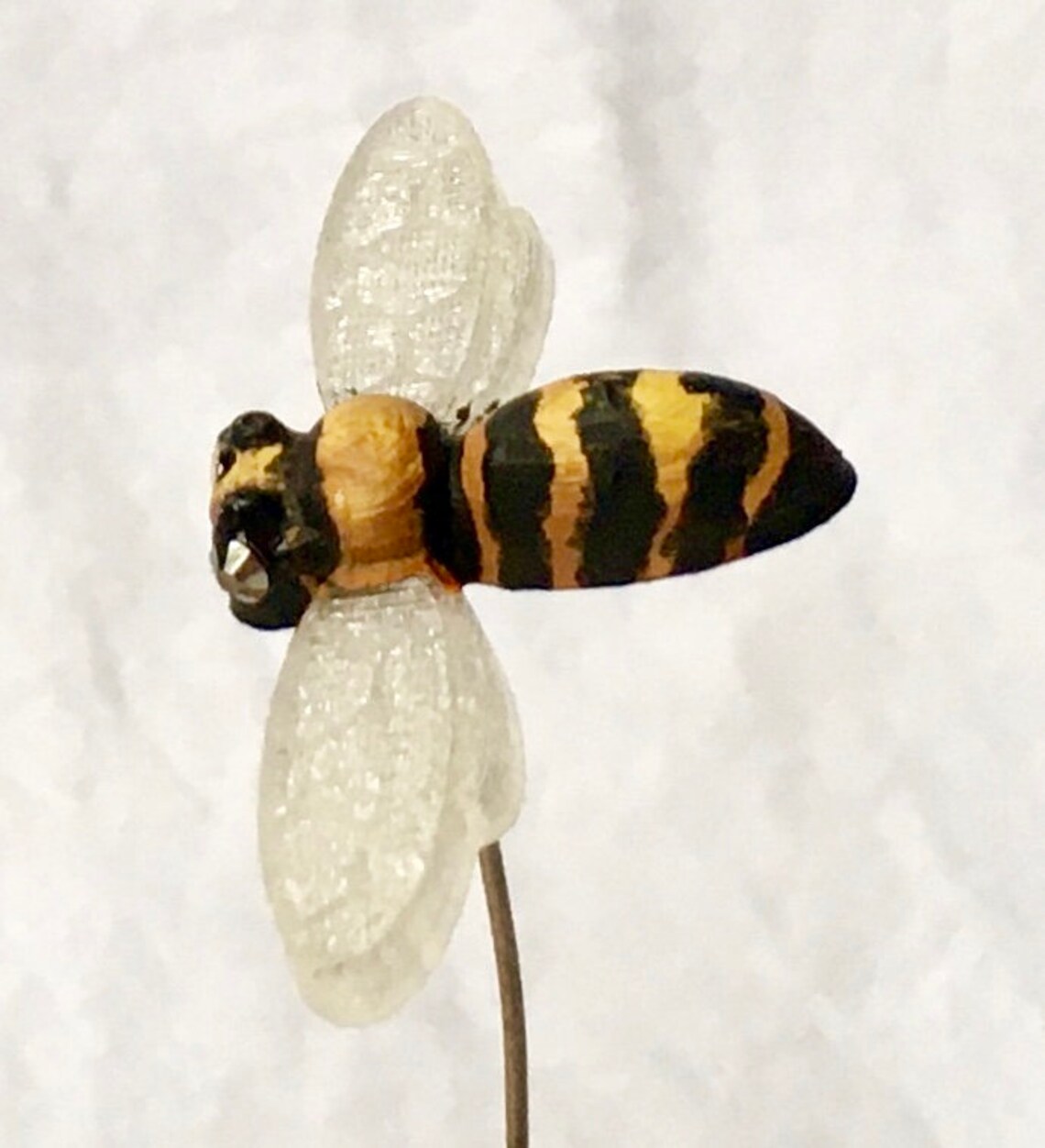 Honey bee plant accessories honeybees 3D printed and hand