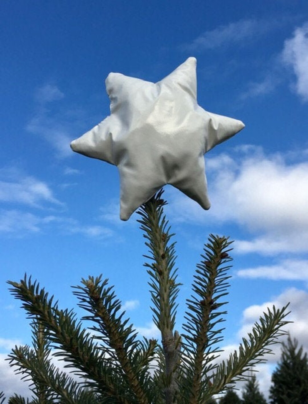 Tree Topper White Hanukkah Tree Topper White Star of David Etsy