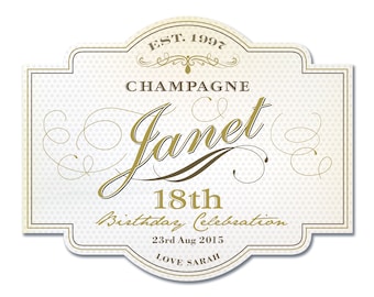 Etiquette Champagne Etsy Etiquette Champagne Etsy