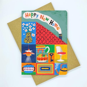 Carte bonne nouvelle maison, carte première maison, carte de félicitations pour votre nouvelle maison, carte de déménagement, carte de nouvelle maison pour couple, cadeau de pendaison de crémaillère pour un ami