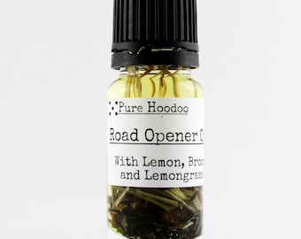 ROAD OPENER Oil | Remove Obstacles, Invite New Opportunities and Clear the Path to Ones Goals - Pure Hoodoo | 10ml Handmade Magic Oil