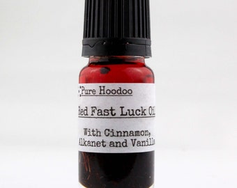 RED FAST LUCK Oil | Money, Love and Gambling - Pure Hoodoo | 10ml Handmade Magic Oil