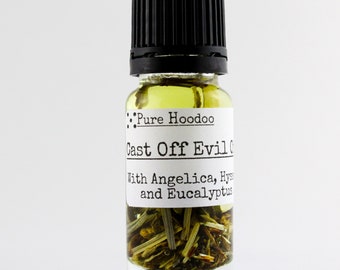 CAST OFF EVIL Oil | Stop Bad Habits & Influences, Banish Evil and Negativity - Pure Hoodoo | 10ml Handmade Magic Oil