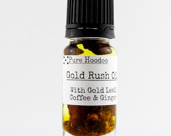 GOLD RUSH Oil | Quick Cash, Attract Money in a Hurry - Pure Hoodoo | 10ml Handmade Magic Oil