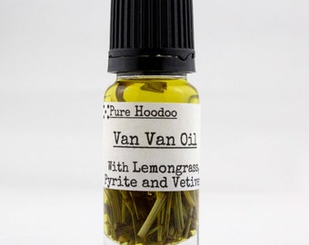 VAN VAN Oil | Good Fortune, Road Opening, Cleansing, Uncrossing, and Empowering Charms and Amulets - Pure Hoodoo | 10ml Handmade Magic Oil