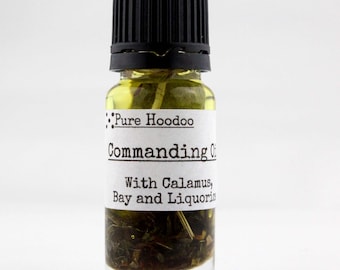 COMMANDING Oil | Power, Control and Domination Spells - Pure Hoodoo | 10ml Handmade Magic Oil
