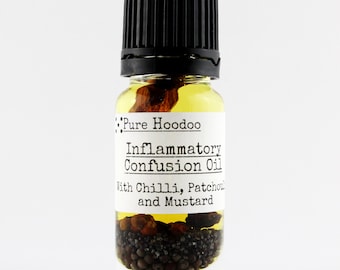 INFLAMMATORY CONFUSION Oil | Cause Confusion and Strife - Pure Hoodoo | 10ml Handmade Magic Oil