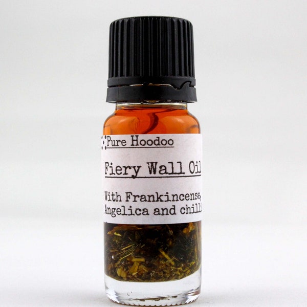 FIERY WALL of PROTECTION Hoodoo Condition Oil: (Michael) - Magic | Handmade