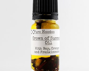 CROWN OF SUCCESS Oil | Exam, Career, Legal, Romantic and Sports Success or to Achieve any goal  - Pure Hoodoo | 10ml Handmade Magic Oil