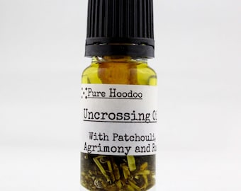 UNCROSSING Oil | Break a Jinx, Clear Away Enemy Work or Remove Crossed Conditions - Pure Hoodoo | 10ml Handmade Magic Oil