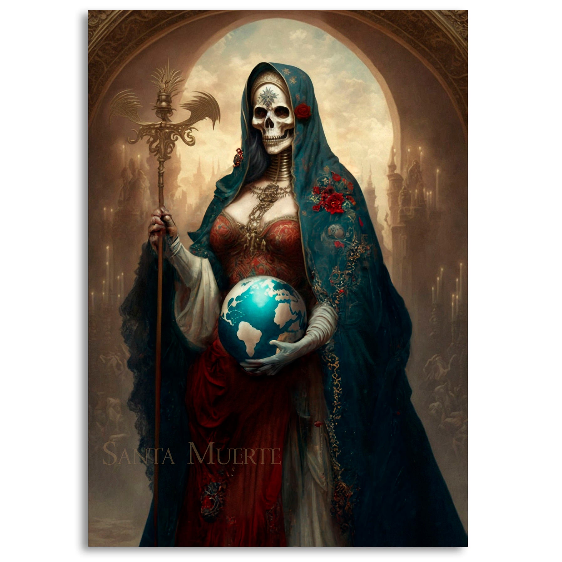 muerte painting - Etsy México