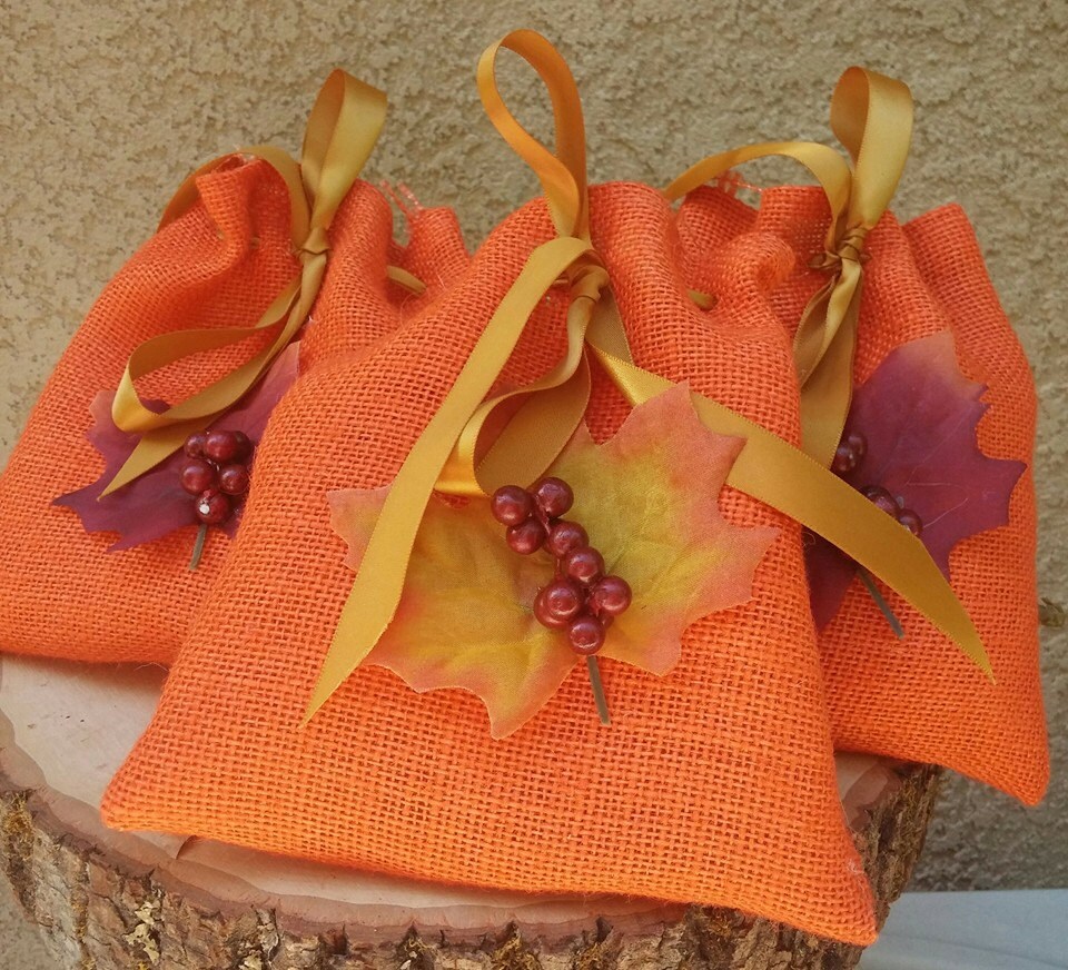 Burlap Thanksgiving Gift Bags Etsy