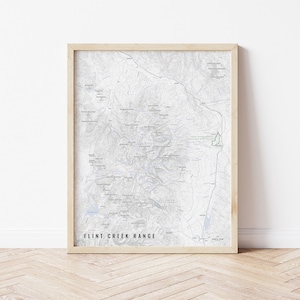Flint Creek Range Map - Drummond, Anaconda, Philipsburg, Deer Lodge, Discovery Ski Area, Lost Creek State Park, Disco, Mount Powell