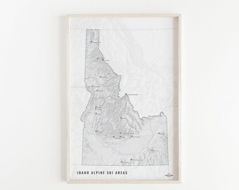 Pebble Creek Ski Area Trail Map Pebble Creek Ski | Etsy