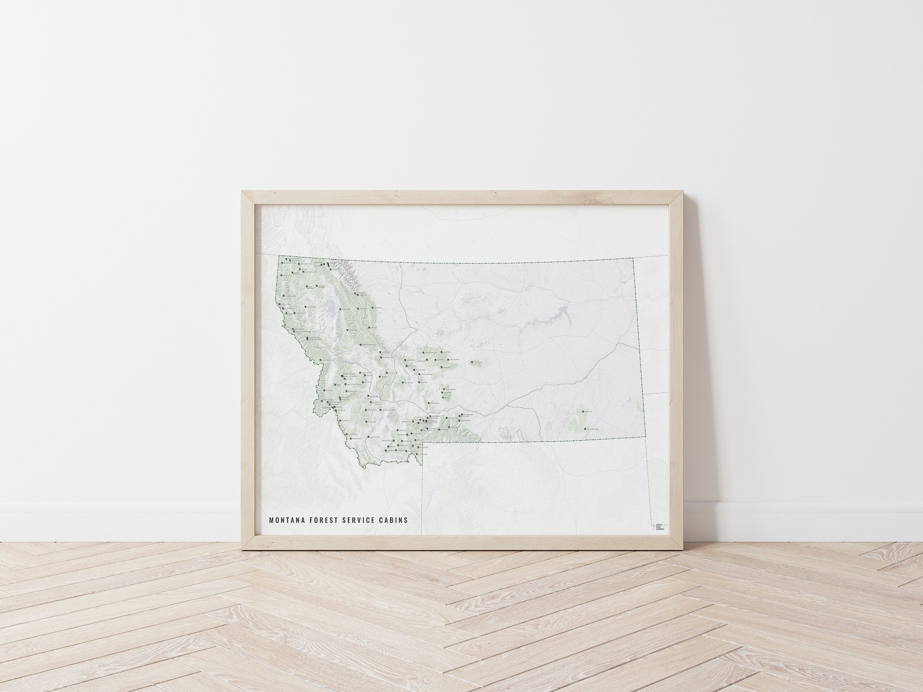 Montana Forest Service Cabin Map Forest Service USFS Forest Etsy Il Fullxfull.2856665399 8hll
