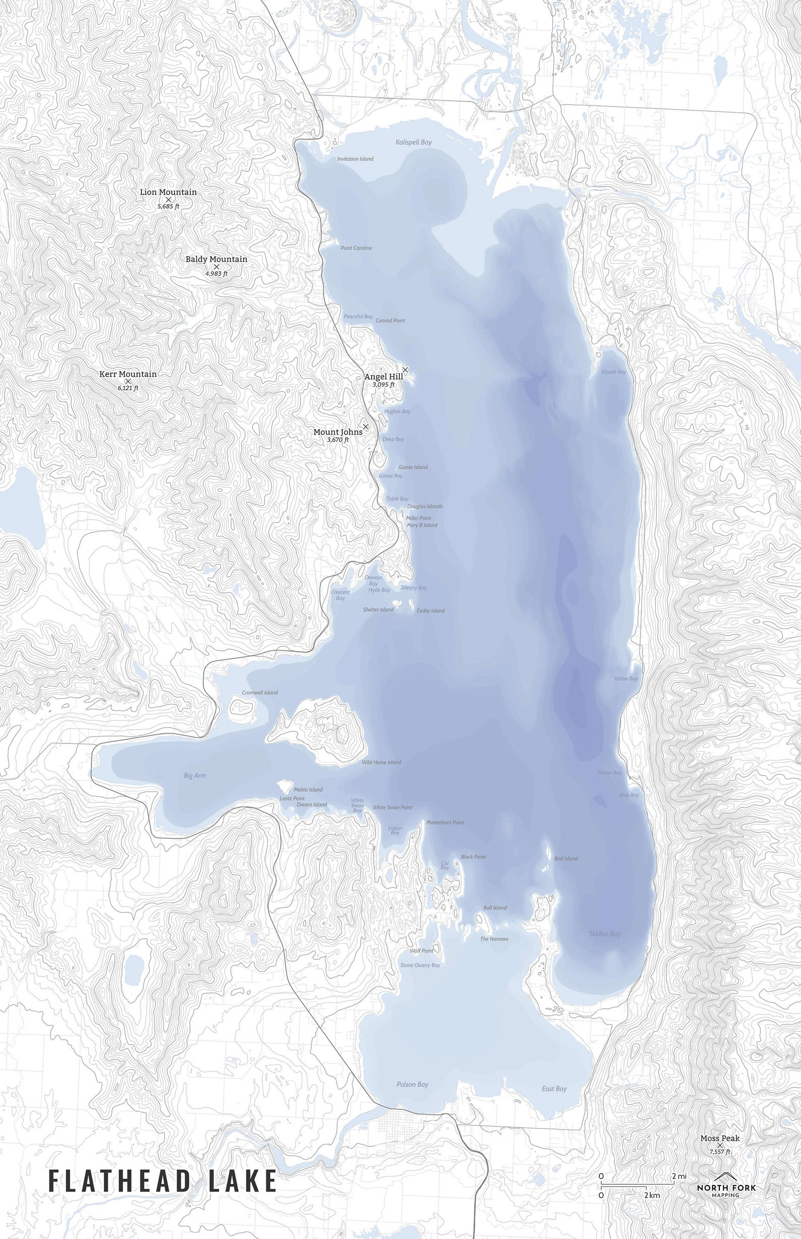 Flathead Lake Bathymetry Map Flathead Lake, Flathead Lake Art, Flathead