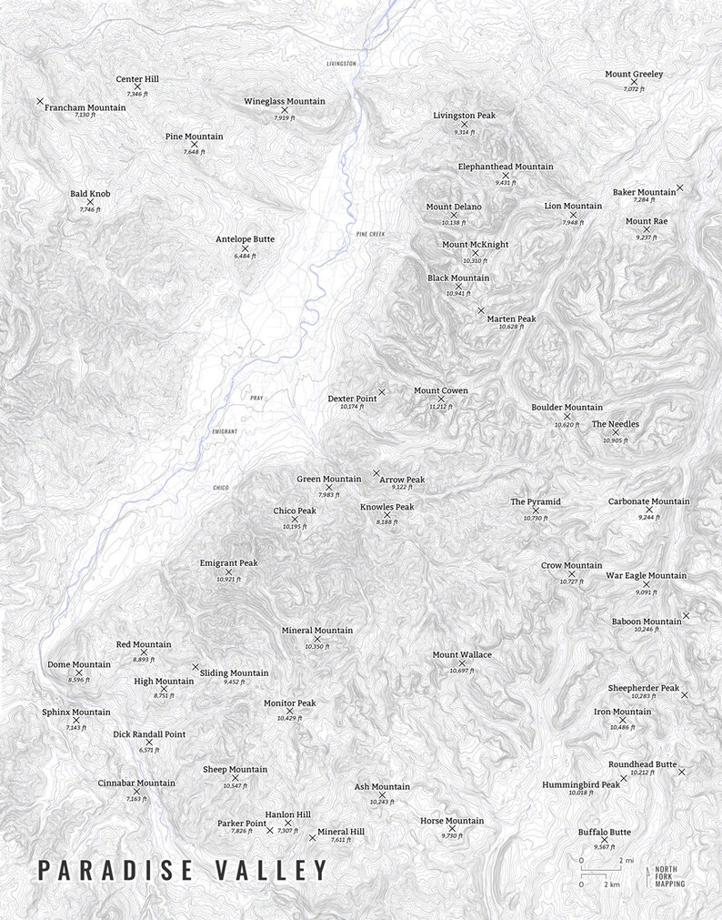 paradise-valley-map-map-of-paradise-valley-livingston-montana