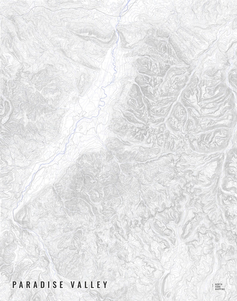 Paradise Valley Map, Map of Paradise Valley, Livingston Montana