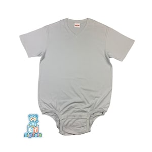 Body GRIS con escote en V talla pequeña a 5X WEAR2WORK para incontinencia