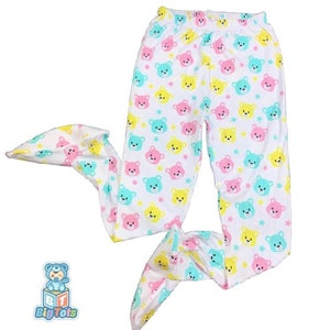 ABDL Pastel Bears Footed Pocket pants  adult baby