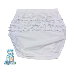 ABDL Diaper pants baby ruffle bottom White  diaper  pants Adult Baby