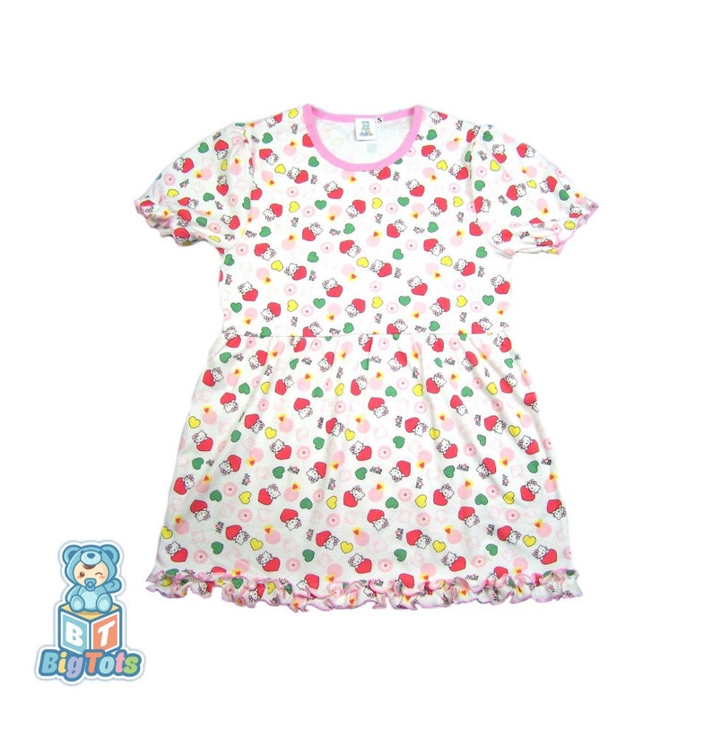 Small only HEII0 KlTTY  Dress  Adult Baby abdl 