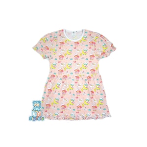 ABDL X-SMALL only adult size  baby with bunny caps print adult baby