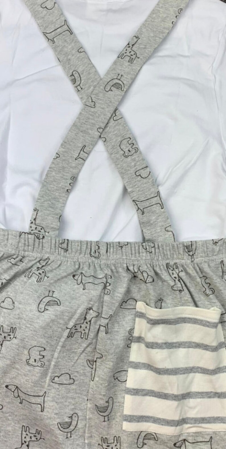 ABDL Grey Baby Animals Shortalls Adult Baby Etsy Canada