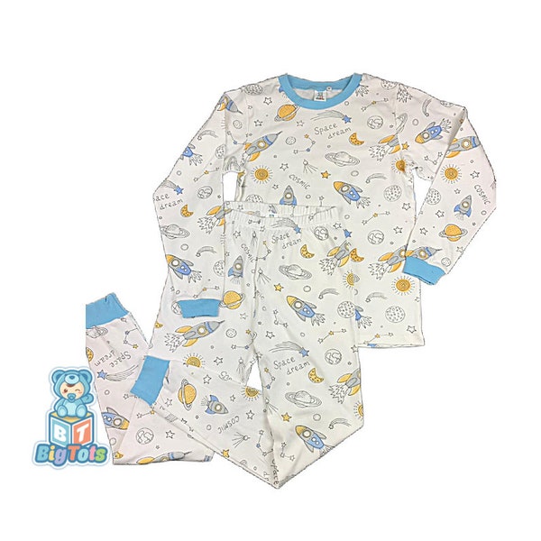 Volwassen baby 100% katoen. Space Time pj's luier abdl