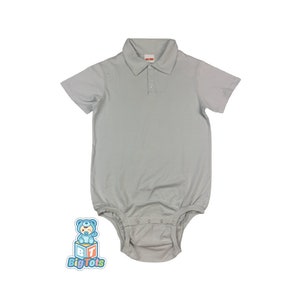 POLO Light Grey bodysuit incontinence abdl adult baby WEAR2WORK