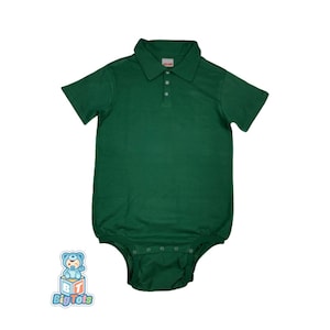 Small and Medium only WEAR2WORK  POLO Forest Green  bodysuit abdl
