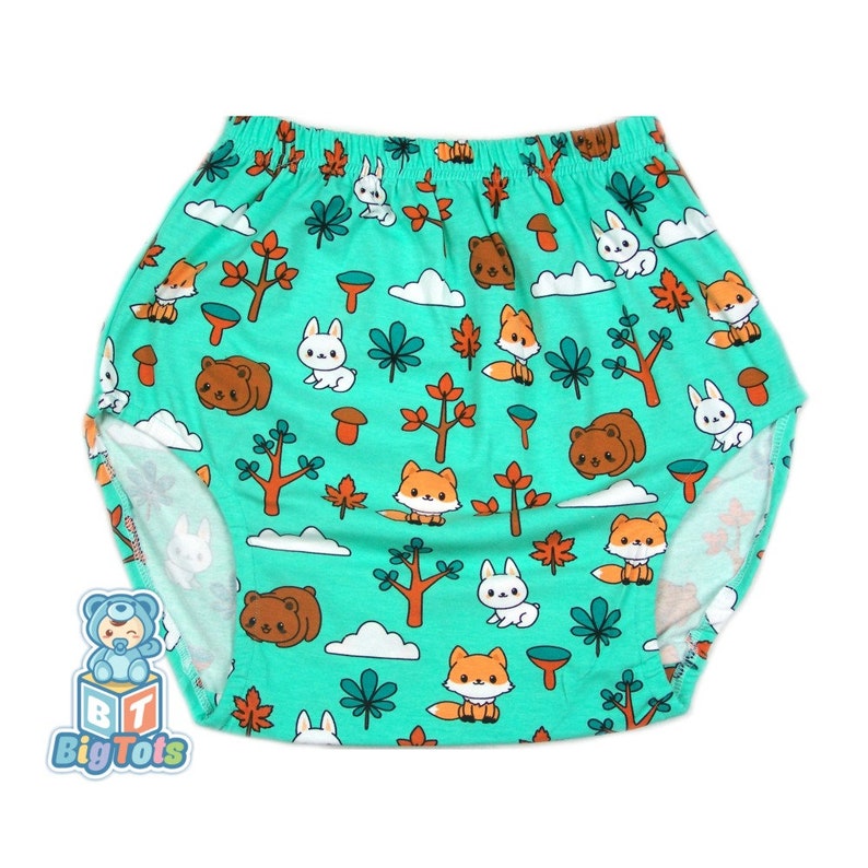 Adult Baby Large & Small only Forest Animals diaper  pants ABDL 