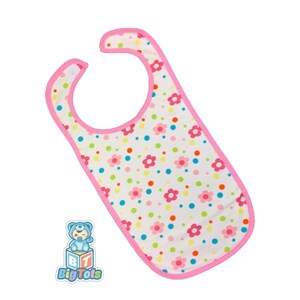 Adult Baby FLOWERS bib ABDL